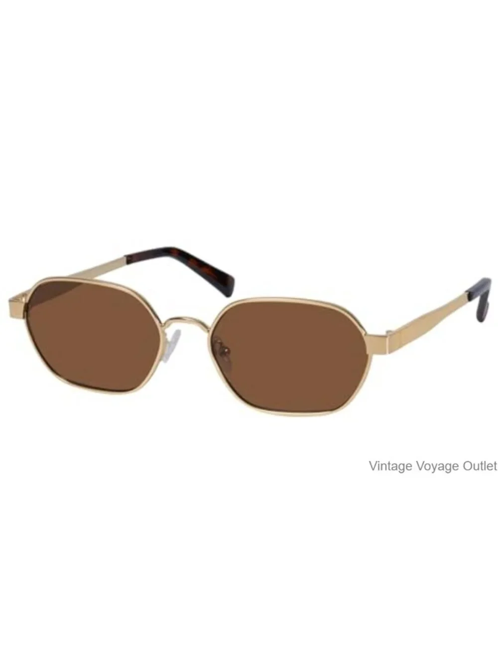 Retro Hexagon Metal Sunglasses UV400 Lightweight